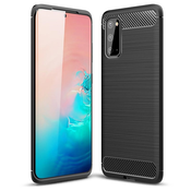 Silikonski barvni ovitek za Samsung Galaxy S20 - Carbon črna