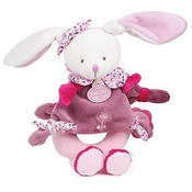 Doudou Plišasti zajček ropotulja 19 cm