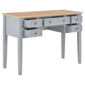 MAISON CHIC Pisalna miza - pisarniška miza - Računalniška miza iz lesa 109,5x45x77,5 cm siva, (21785341)