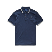 G-Star Raw Polo majica Dunda D17127-5864 Mornarsko modra Regular Fit