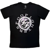 Foo Fighters Wheel Logo Shadow Black L Majica