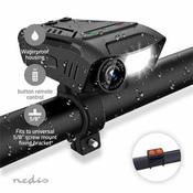 CCAM100BK 3-in-1 Full HD kamera za biciklu LED osvetljenje i sirena