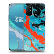 Silikonski črni ovitek za OnePlus 8T - Blue Magma