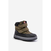 Insulated Boys Snow Boots Lee Cooper Green