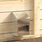Vidaxl Hranilnik za piščance srebrna 21 x 16 x 33 cm Cinkana jeklena