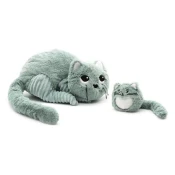 PTIPOTOS Plišani mačak Miaou menta – mama s bebom