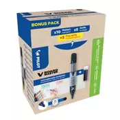 Set marker za bijelu ploču 2,3 mm V Board Master Begreen pk10 Pilot + refili (5+5 gratis) crni