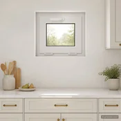 vidaXL Nagibno okno v kleti RISOR 50 x 45 cm PVC in steklo