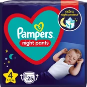 PAMPERS hlačne plenice nočne, velikost 4