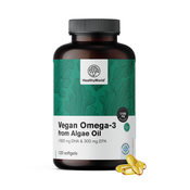 3x Veganska omega-3 1100 mg – iz alg, skupaj 360 mehkih kapsul