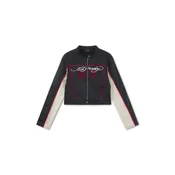 Ed Hardy Prijelazna jakna Climbing Rose tamno crvena / crna / bijela