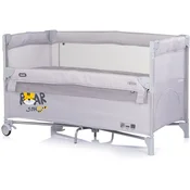 Chipolino Prenosivi krevetac 2 nivoa Relax Tiger platinum ( KOSIRE267PL )