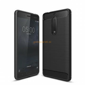 Silikonski ovitek za Huawei P20-mat carbon črn