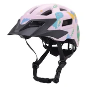 WOZINSKY Otroška kolesarska čelada MTB z odstranljivim ščitnikom 52–56 cm – roza