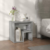 Den Nocna omarica siva sonoma 40x30x40 cm konstruiran les