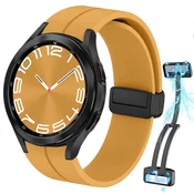 Infostyle 20 mm Kytuwy športni magnetni pašček za Samsung Galaxy Watch – rumena