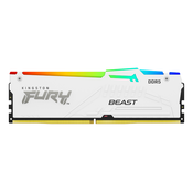 KINGSTON DIMM DDR5 32GB 6400MT/s KF564C32BWA-32 FURY Beast White RGB XMP