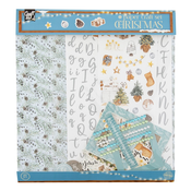 Božični set za scrapbooking Modra