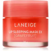 LANEIGE Lip Sleeping Mask EX nočna regeneracijska maska za ustnice odtenek Grapefruit 20 g
