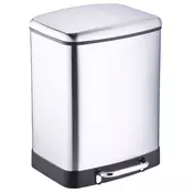 eoshop Dirt Devil kanta za odvajanje otpada 2x12 L, inox, pedala, tiho zatvaranje