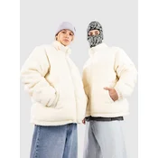 Urban Classics Fabric Mix Teddy Puffer Jacket whitesand