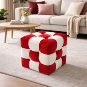 Atelier del Sofa Tabure, 42x42x42cm, Crvena