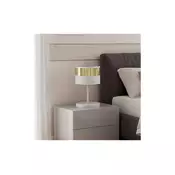 Stona lampa LUX 1xE27/15W/230V bela/zlatna