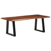 Stolic za kavu boja meda 110 x 55 x 40 cm masivno drvo bagrema