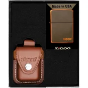 shumee Komplet vžigalnikov Zippo Rustique Bronze Logo Darilo št. 2
