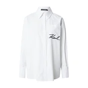 KARL LAGERFELD Srajca B1W11013 Bela Relaxed Fit