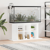 vidaXL Stojalo za akvarij belo 120x40x60 cm inženirski les