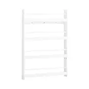 SoBuy OTROŠKA KNJIŽNA POLICA s 4 policami Bela 80x12x118cm Minimalističen