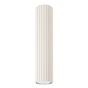 SOLLUX lighting Moderna bež okrogla valovita stropna svetilka, 30 cm cev, za kuhinjo, predsobo, 1xGU10 10W KARBON Sollux Lighting