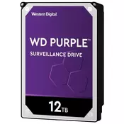 WD trdi disk Purple, 12TB, 8,89 cm (3,5), SATA3, 256 MB, 7200rpm (WD121PURZ)