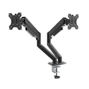 shumee Namizni nosilec za dva monitorja AK-MB-06 z nastavljivimi plinskimi rokami VESA 75x75mm / 100x100mm 15-32