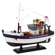 slomart LEAN TOYS model ribiške ladje z opremo, 37x34 cm