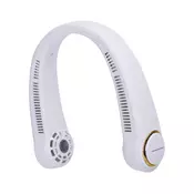 Aigostar - Punjivi ventilator za vrat 4W/5V 2000mAh, bela