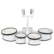 NRG M4TS Marching 4 Tom Set Komplet bobnarjev za pohod 10-12-13-8 White (Kot novo)