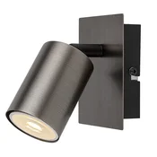 Rabalux Zidna lampa Gerhard, 1xGU10, Sa prekidacem, Siva