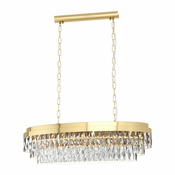 EGLO Viseca lampa VALPARAISO 10xE14 zlatna kristal 39462