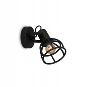 Briloner 2669-015 - Zidna reflektorska lampa RETRO 1xE14/25W/230V crna