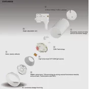 LED ŠINSKI REFLEKTOR LI4030, MFi, 10W, 3U1 DMB, Beli