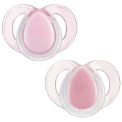 Ortodontske dude Tommee Tippee - Night Time, 6-18 m, 2 komada, ružicaste