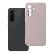 OEM SILICONE MAG COVER ovitek, združljiv z MagSafe, za SAMSUNG A36, roza