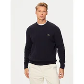 Lacoste Pulover AH2924 Mornarsko modra Regular Fit