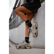 Milena Womens Socks With Print 90s Baby Black