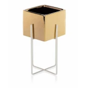 shumee Cvetlični lonec Mizu Gold White 23 cm