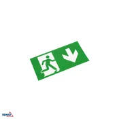 Luxmena piktogram za svetilko s puščico navzdol desno 251 × 25 mm BM-C91-MLR2-PKT-VDR