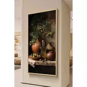 Wallity Dekorativna uramljena slika, 120x50cm, Šarena
