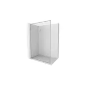 Mexen Kioto-F L Tuš stena Walk-in z okvirjem 65 x 202 cm, prosojna 8 mm, krom - 800-065-174-01-00